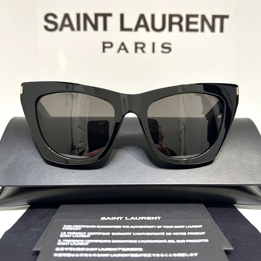 Yves Saint Laurent Black Cat-Eye Sunglasses